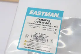 60262 Eastman Pre-assembled Ice Maker Outlet Box 1/2 Inch X 1/4 Od Compression