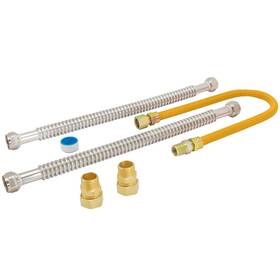 Eastman B078mtt9hm Gas Water Heater Installation Kit 18 Inch Corrugated Stainless Steel