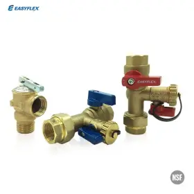 Easyflex 883882105342 3/4 Inch Tankless Water Heater Sweat X Fip Service Valve Set With Pr