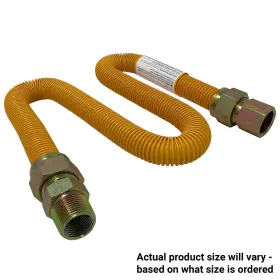 Efgc-034-ye-1415-48 Easyflex 3/4 Inch Id 1 Od X 48 With Mip Fip Tankless Water Heater Gas Flex Line