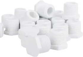 91857 Eau 502155480042 25 Pcs Of Water Heater Drain Plug 1/2 Inch 11630 White Plastic Pl