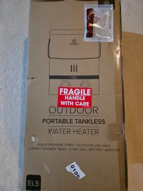 Eccotemp 685757089425 Luxe El5 1.5 Gpm Portable Outdoor Tankless Water Heater New