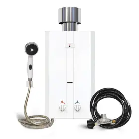 Eccotemp 891876002508 Tankless Gas Water Heater 120v Portable Outdoor Shower Set 80000 Btu