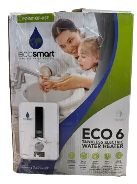 Eco-6 Eco-smart Ecosmart 6 Tankless Electric Water Heater Kw 220v No Manual Ob