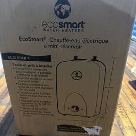 Ecosmart 854920002381 Eco Mini 4 4-gallon 120v Electric Tank Water Heater White