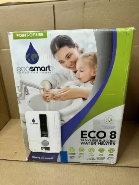 Eco-8 Ecosmart Eco 8 Tankless Water Heater Electric 8-kw -pre-owned Unit Only In Box