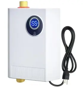 3000w Ecotinymach 762763894318 Tankless Water Heater Electric Premium Instant Hot On Demand 110v New