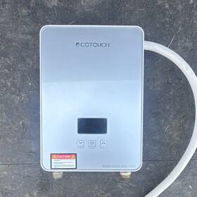 Ecotouch Ec055wb/s Instant Electric Tankless Water Heater 5.5kw 240v 23a Silver Digital