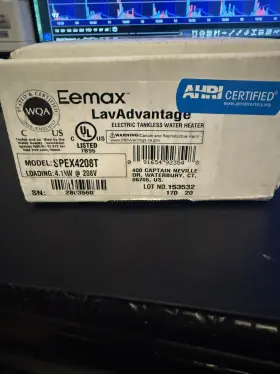 Spex4208t Eemax Lavadvantage 208 V / 4.1 Kw Thermostatic Electric Tankless Point