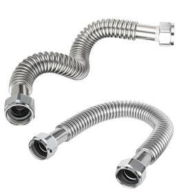 Efield B0cr6vvc2d Pack Of 2 18-inch 3/4 Fip X3/4 Flexible Stainless Steel Corrugated