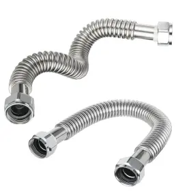 B0cr6vvc2d Efield Pack Of 2 18-inch 3/4 Fip X3/4 Flexible Stainless Steel Corrugated