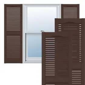 Ll1s12x03600fb Ekena Millwork 889274566043 Vinyl Standard Cathedral Top Center Mullion Open Louver