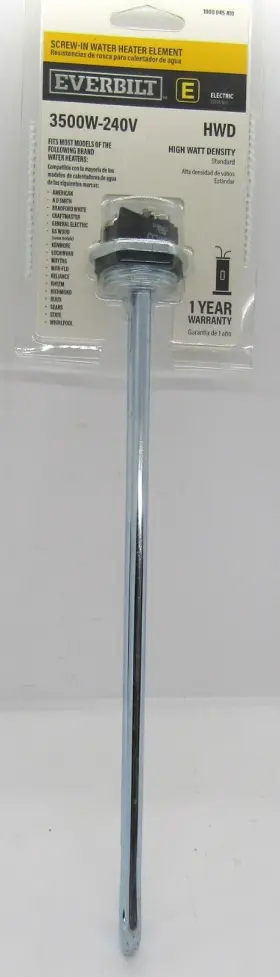 1000045410 Everbilt Water Heater Element Screw-in 3500-watt/240-volt High Watt Density