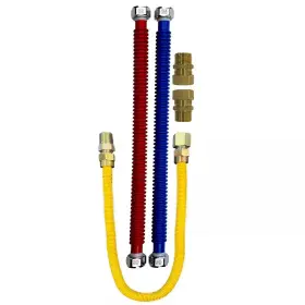 Everbilt 445037961987 Gas Water Heater Installation Kit Stainless Steel Connectors Adapters