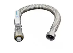 1012 Everbilt 810053469491 3/4 Inch Ptc/fip X 18 Stainless Steel Water Heater Connector With Ball Valve
