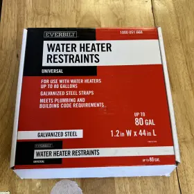 Everbilt 810053469538 80 Gal. Galvanized Steel Water Heater Restraining Strap