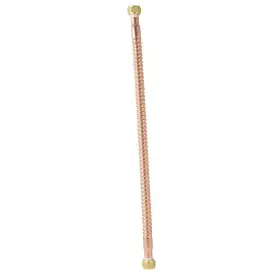 Ebwcc-07-24 Everbilt Water Heater Connector 3/4 In Fip X 24 Durable Flexible Corrugated Copper