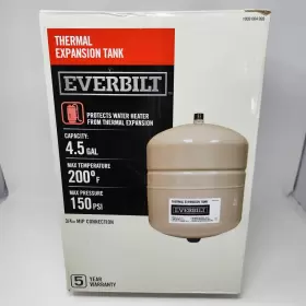 Ef-tet-4t Everbilt 4.5 Gallon Thermal Expansion Tank With 3/4 Inch Mip Connection