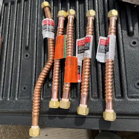 Evrbilt 972092620012 Lot Of 5 Everbilt Water Supply Line Copper 12 Inch X 3/4 Fip One Is 18
