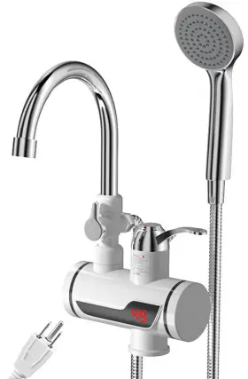 Eyes.sys 765169350808 Electric Shower Water Heater Instant Hot Faucet 360 Rotating Fast Heat