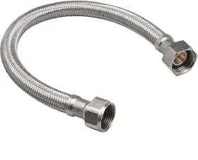 Eza1wh Ez-fluid 24-inch Braided Flexible Stainless Steel Water Heater Connector Hose F