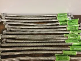 S-02x16 Falcon Stainless Inc New Lot 14 Steel Corrugated Lavatory Connector Inch L