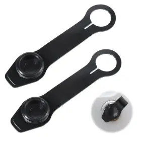 698419 Fdczeyxior Rv Water Inlet Cap 3/4 Inch Freshwater Rubber Plug With Strap 2pack Black