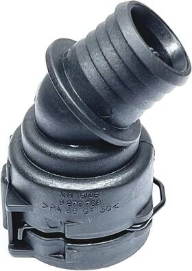 Feedun 850352 6978788 Nw16 45 Coolant Hose Connector Adapter Radiator Pipe 22mm Black