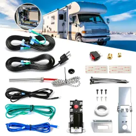 Hw-rvrstj-1 Fistihon Rv Water Heater Electric Conversion 6gal Converts Lp Gas To 120v El