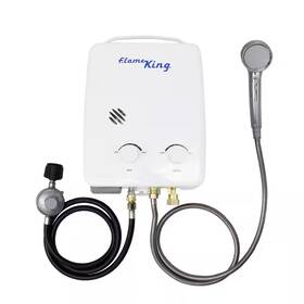 Flame King 313110687659 Portable Tankless Water Heater Propane 5l 1.32gpm At 34 000 Btu Instant Shower