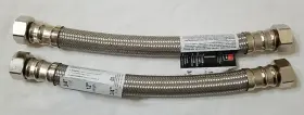 Pro1h12 Fluidmaster 2 Pro Braided Hot Water Supply Line Lines 12 Inch X3/4 3/4 Fip