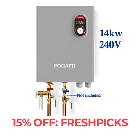 Et014a2g Fogatti 14kw Tankless Water Heater Electric 240v Whole House Instant Hot