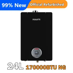 Fdg-cf170b-ng-ra Fogatti 99% New 24l Tankless Water Heater Natural Gas 170 000 Btu Indoor Led Display Us