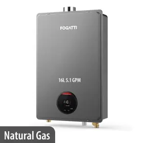 Fdg-cs120ag-ng Fogatti Natural Gas Tankless Water Heater Indoor 16l 5.1 Gpm 120 000 Btu