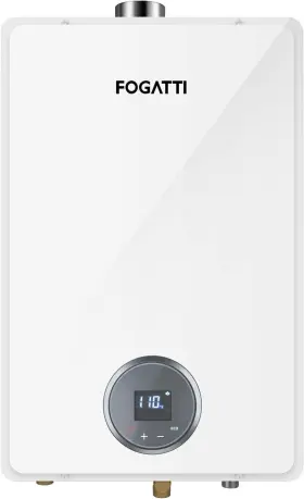 Fdg370ina-ng-ra Fogatti Natural Gas Tankless Water Heater Indoor 6.3 Gpm 145 000 Btu White 120 V