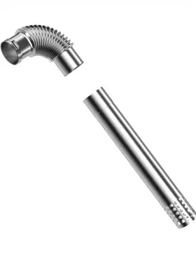 Vp030a2s-b Fogatti 3 Inch Vent Pipe Kit Stainless Steel For Gas Tankless Water Heaters Dent Open Box