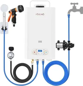 Forimo 717352859971 Tankless Water Heater Propane 2.11gpm 8l Outdoor Portable With 2