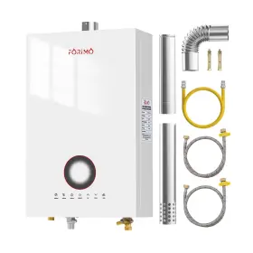 Forimo 717956178584 Tankless Water Heater Natural Gas 4.74 Gpm 18l Indoor Instant Hot Heat