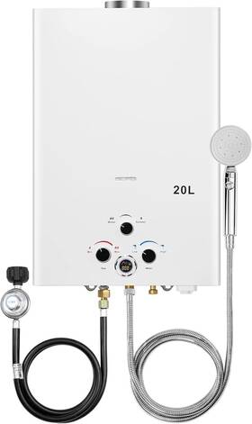 Forimo B0bdz2x6jf Tankless Water Heater Propane 5.26gpm 20l Outdoor Portable Hot Camp
