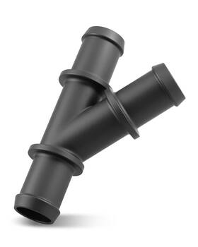 Fozipamy Y1-joint 3 Way Radiator Hose Connector Yjoint Diverter Water Pipe Splitter For Cars