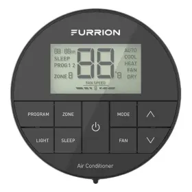 2021130947 Furrion 897093216564 Lippert Chill Multi-zone Wall Thermostat- Black 3 Fan Speeds
