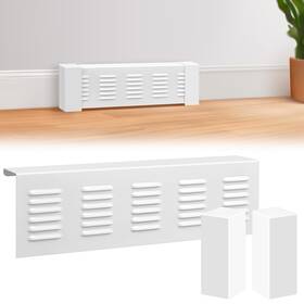 Gandeer B0d1gh8k6n 2ft White Baseboard Radiator Heater Cover Hydronic System