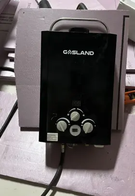 Be158 Gasland 6l Portable Tankless Water Heater Black Instant Hot Outdoor Shower