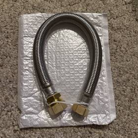 Hausen Ha-wc-101 18-inch Stainless Steel Water Heater Connector 3/4-inch Fip X 7/8-inch
