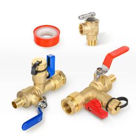 Hesun B0f9dkh53y Set Of 1 Kit 3/4 Fip X Pex-b Crimp Ips Isolator Tankless Water Heater
