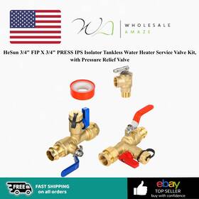 Hesun G5d16cp7j 3/4 Inch Fip X Press Ips Isolator Tankless Water Heater Service Valve Kit
