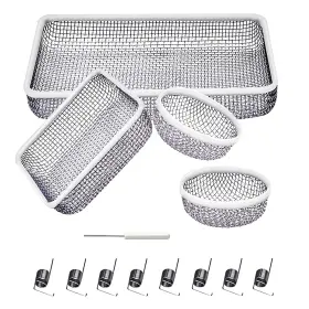 Hillhub 739719725064 17pcs Rv Furnace Vent Cover Water Heater Vents Stainless Steel Mesh F