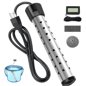 Iwh-01 Hncsycy 2000w Immersion Water Heater Electric With 304 Stainless Steel Cover Portable