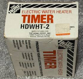 Home Depot Hdwht-2 Programmable Electric Water Heater Timer New