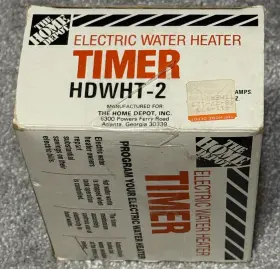 Hdwht-2 Home Depot Programmable Electric Water Heater Timer New